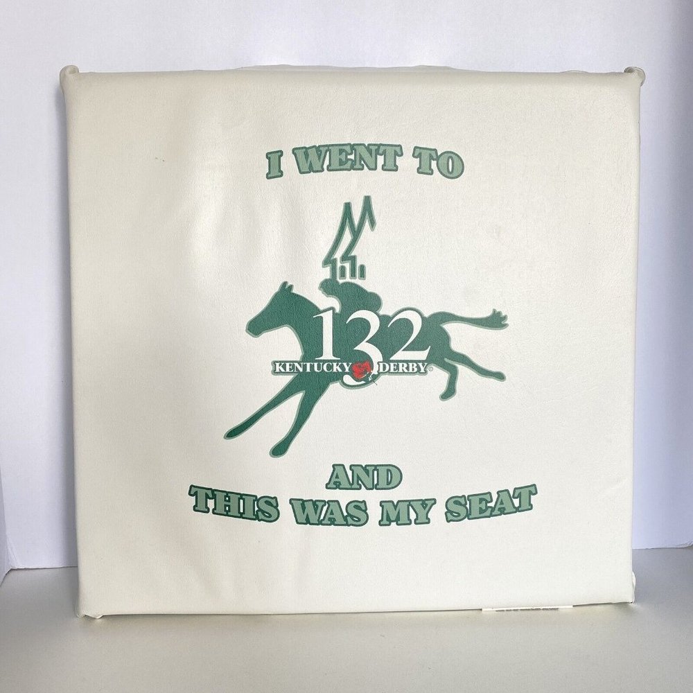 2006 Kentucky Derby 132nd Collectible Bleacher Cushion Seat With Top Handle